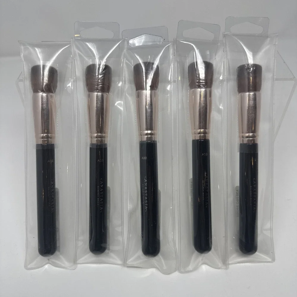 5x Anastasia Of Beverly Hills A30 Pro Domed Kabuki Makeup Brush Professional NEW